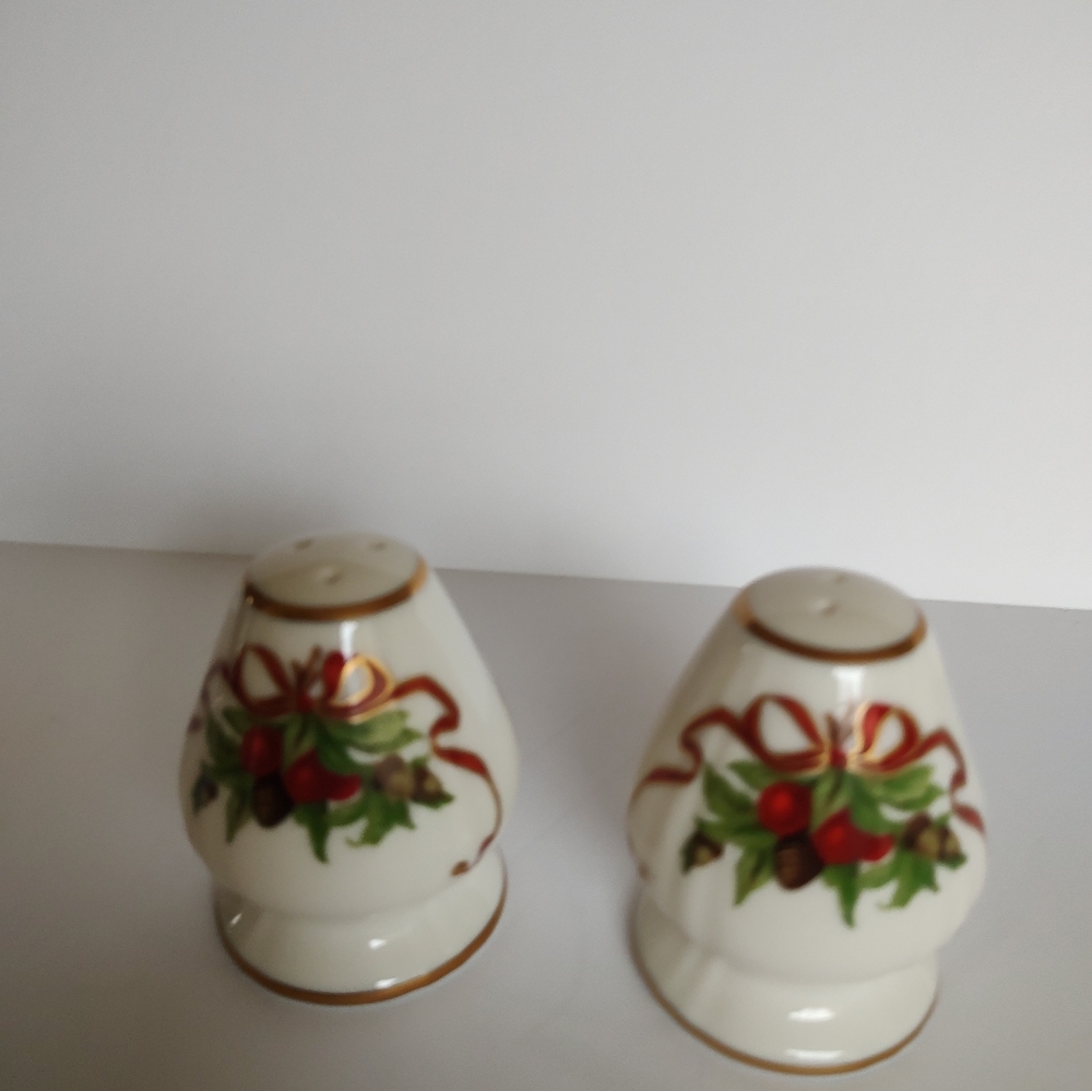 Tiffany & Co. Festive Salt and Pepper Shakers - Red and Green